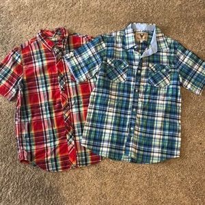 Boys Sz 18 Plaid Shirt Bundle